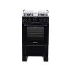 Fogão De Piso Atlas Coliseum Plus 4 Bocas Mesa Inox Forno 50 Litros Preto Bivolt