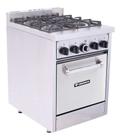 Fogão Don Bidone 4 Bocas em Aço Inox com Forno Venâncio
