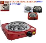 Fogão Elétrico Fogareiro Portátil Cooktop 1boca 1000w Potente Econômico