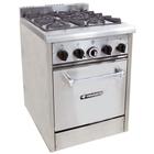 Fogão Em Inox 4 Bocas Linha Profissional Gourmet Com Forno Don Bidone A Gás Venâncio FDB4F - METALURGICA VENANCIO LTDA