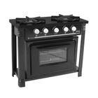 Fogão Industrial com Forno 2 Bocas Duplas Bravo BR2BF Preto - Venâncio