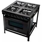 Fogão Industrial Realce 4 Bocas Manual Mesa Esmaltada Forno 94 Litros