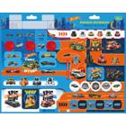 Folha De Adesivo Duplo Decorado Hot Wheels 54 Adesivos - Tilibra