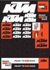 Folha de adesivos KTM Team Corporate Genuine 3PW210065800