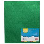 Folha de EVA Yins Paper Verde com Glitter 40x48x0,15cm 10 Unidades