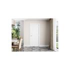 Folha de Porta Frisada Madeira Solida MDP Branco UV Acabado 210x82x3,5cm Elegance