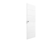 Folha de Porta Frisada Madeira Solida MDP Fundo Primer Branco 210x82x3,5cm Bella - Vert