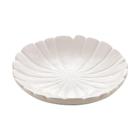 Folha Decorativa Cerâmica Banana Leaf Branco 16x16x3cm