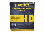 Folha Lixa Ferro 23x28cm Grão 80 - 50 Unid - Heravy Duty - Heavy Duty