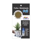 Folha Metalizada Foil 393 Ouro com 10fls Corfix