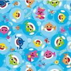 Folha para Ovos de Páscoa Baby Shark 69x89cm - 10 unidades + Laço + Fecho - Páscoa - Cromus