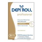 Folha Pronta para Depilação Corporal Depiroll Profissional 16 Unidades + Lenço Pós-Depilatório 1 Unidade