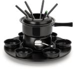 Fondue Carroussel Lugano - Panela Preta 17 peças -Forma Inox