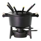 Fondue Completo A Álcool Em Ferro Fundido 18cm Santana