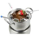 Fondue Eletrico Em Aço Inox Nostalgia 220v Chocolate Queijo