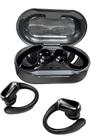 Fone Bluetooth Earbuds com Case Carregadora Hrebos Preto com Anatel