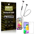 Fone Bluetooth HS-615 LG K52 + Capinha Anti Impacto + Película 3D - Armyshield