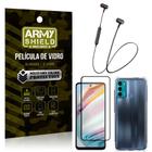 Fone Bluetooth HS-615 Moto G60 + Capinha Anti Impacto + Película 3D - Armyshield