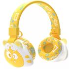 Fone Bluetooth Infantil Amarelo Headset Sem Fio Orelhas - Xtrad