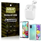 Fone Bluetooth LY-122 Samsung A71 + Capinha Anti Impacto + Película 3D - Armyshield