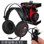 Fone com Microfone Sistema Som virtual 7.1 COM Led Para Jogos Gamer PC P2 USB KP401