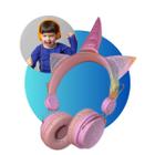 Fone De Ouvido Bluetooth Infantil Modelo Unicornio Fofo Presente perfeito