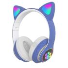 Fone De Ouvido Bluetooth Orelha De Gato Com Luz Led Colorido