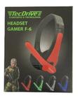 Fone De Ouvido Com Microfone Headset Gamer F-6 Tecdrive