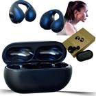 Fone De Ouvido Ear-clip Bluetooth Por Condução Ossea Clipe Cor Preto