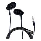 Fone de ouvido estéreo com microfone Le-0213 com borracha extra