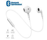 Fone De Ouvido Estéreo Esportivo Branco Bluetooth