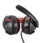 Fone de Ouvido EVUS PC Gamer F-02 2 Conectores P2 PRETO/ Vermelho