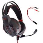 Fone de Ouvido Gamer Headset P2 Kaidi KD-763 Over Ear - VERMELHO