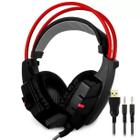 Fone de Ouvido Gamer InfoKit Headphone Soldado com Microfone LED - GH-X20