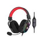 Fone de Ouvido Gamer Redragon Zeus-X H510-RGB 7.1 USB - Preto/Vermelho