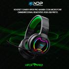 Fone de ouvido Gamer Viper Pro Mamba com Microfone Omnidirecional removível RGB USB Preto - Viper Pro Gamer