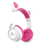Fone de Ouvido Gatinha Bluetooth Led 8 Cor Headphone Rosa - Exbom