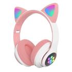 Fone De Ouvido Gatinho Bluetooth Led Orelha Gato