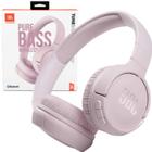 Fone de Ouvido Headphone On-Ear Sem Fio Bluetooth Tune 510BT Rosa Extra Bass Original