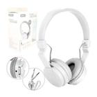 Fone de Ouvido Headphone P2 Arco Microfone Celular Branco