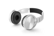 Fone de Ouvido Headphone Premium 4 em 1 Sem Fio Bluetooth Rádio FM Portas AUX SD Branco Multi PH265