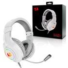 Fone de Ouvido Headset Gamer Hylas RGB C/ Adap P2/USB Branco H260W-RGB Redragon