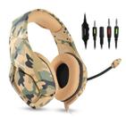 Fone de Ouvido Headset Gamer Onikuma K1B Camuflado