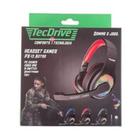 Fone De Ouvido Headset Gamer Px-13 Astro Tecdrive Jogo Cor Cinza-escuro Cor Da Luz Verde-escuro