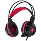 Fone De Ouvido Headset Gamer Taranis V2 P2 Com Microfone - Preto E Vermelho