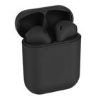 Fone de Ouvido i12 Recarregável Bluetooth Touch + Case Preto