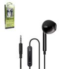 Fone de ouvido in ear estereo com microfone extra bass preto / branco x-cell 1,2m - BAZZI