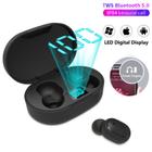 Fone de ouvido in-ear sem fio fone de ouvido bluetooth compativel AirDots3 com visor Preto