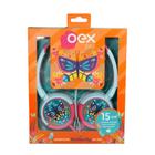 Fone de Ouvido Infantil Butterfly Tiffany Hp306- Oex