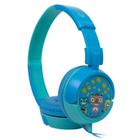 Fone de Ouvido Infantil Headset Azul Robôs Com Fio P2 Para Smartphone Tablet Drive 40mm Áudio Seguro
